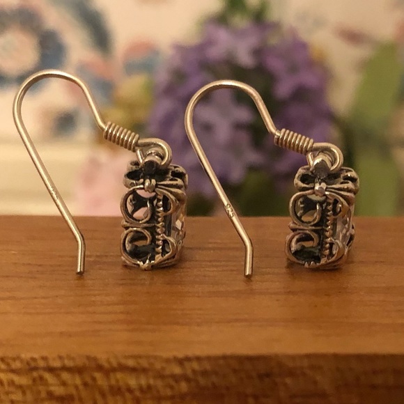 Silpada Sterling Silver Cubic Zirconia Uptown Earrings W0975 - Picture 7 of 16